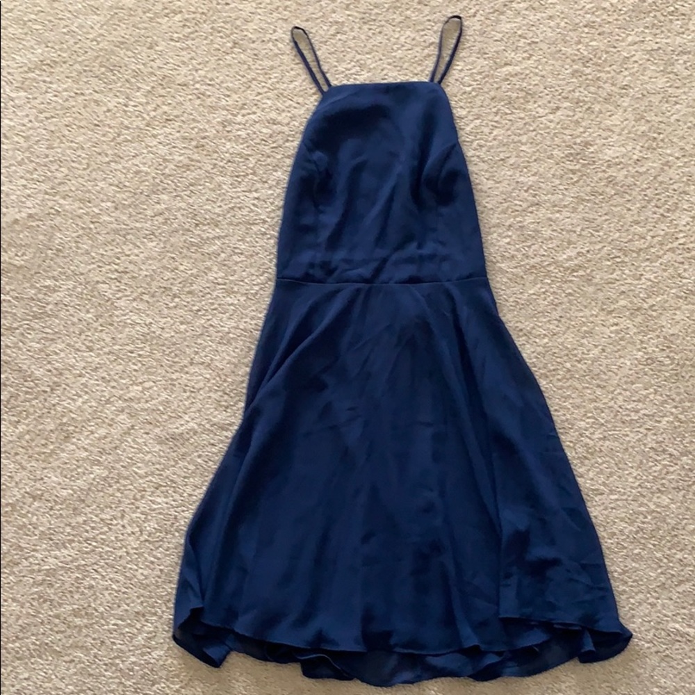 Lulus dress, navy, small, open back